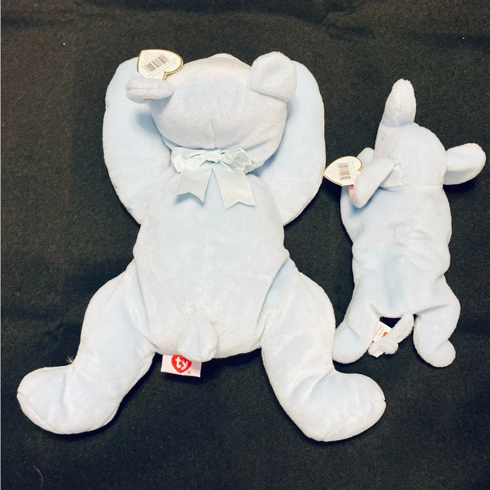 Ty “Huggie” pillow pal & “Peanut“ beanie duo
